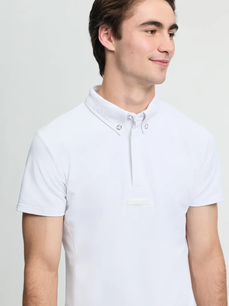 LeMieux Mens Short Sleeve Show Shirt White-4