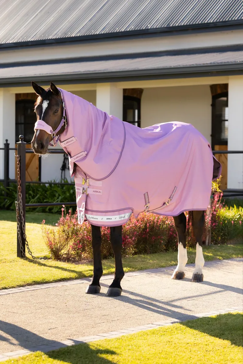 LeMieux Arika Ripstop 0g Turnout Rug in Fondant-2