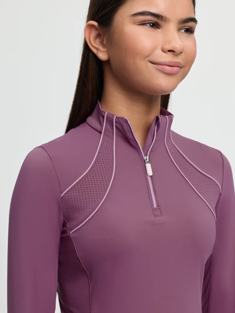 LeMieux Young Rider Airflow Base Layer in Mallow-5