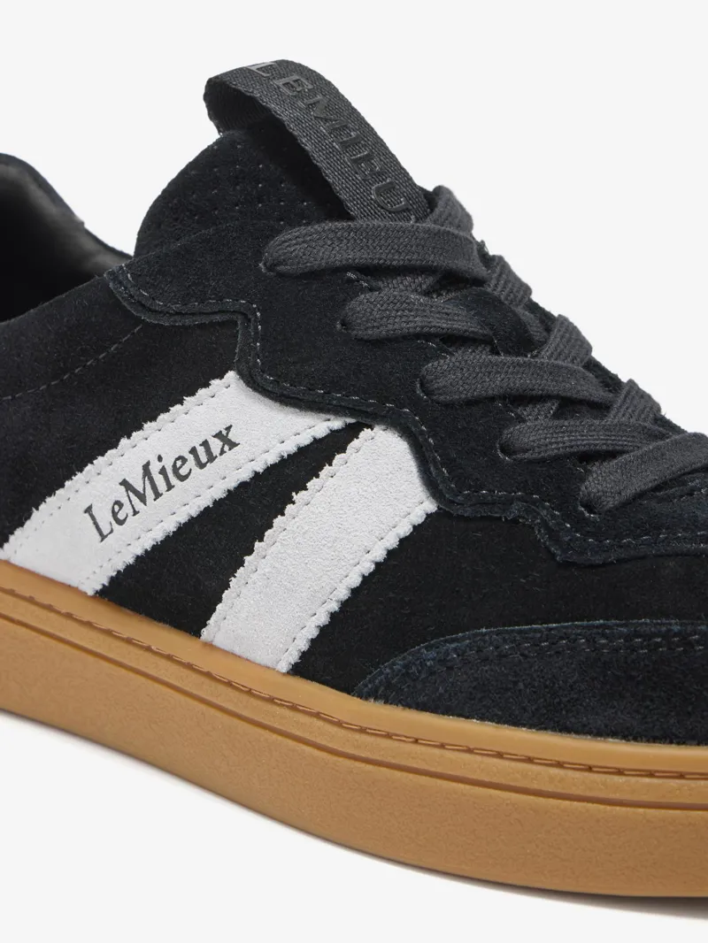LeMieux Stockbridge Suede Lifestyle Trainers in Black-3