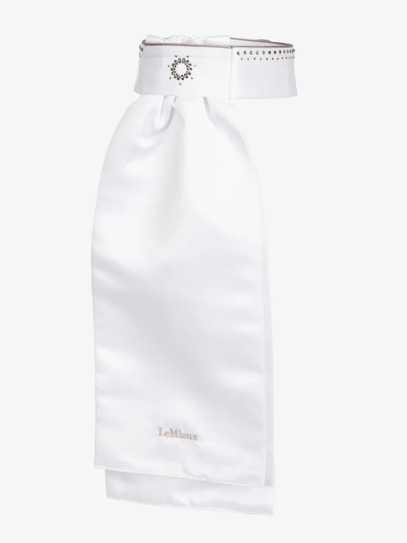 LeMieux Brilliance Stock in White/Espresso