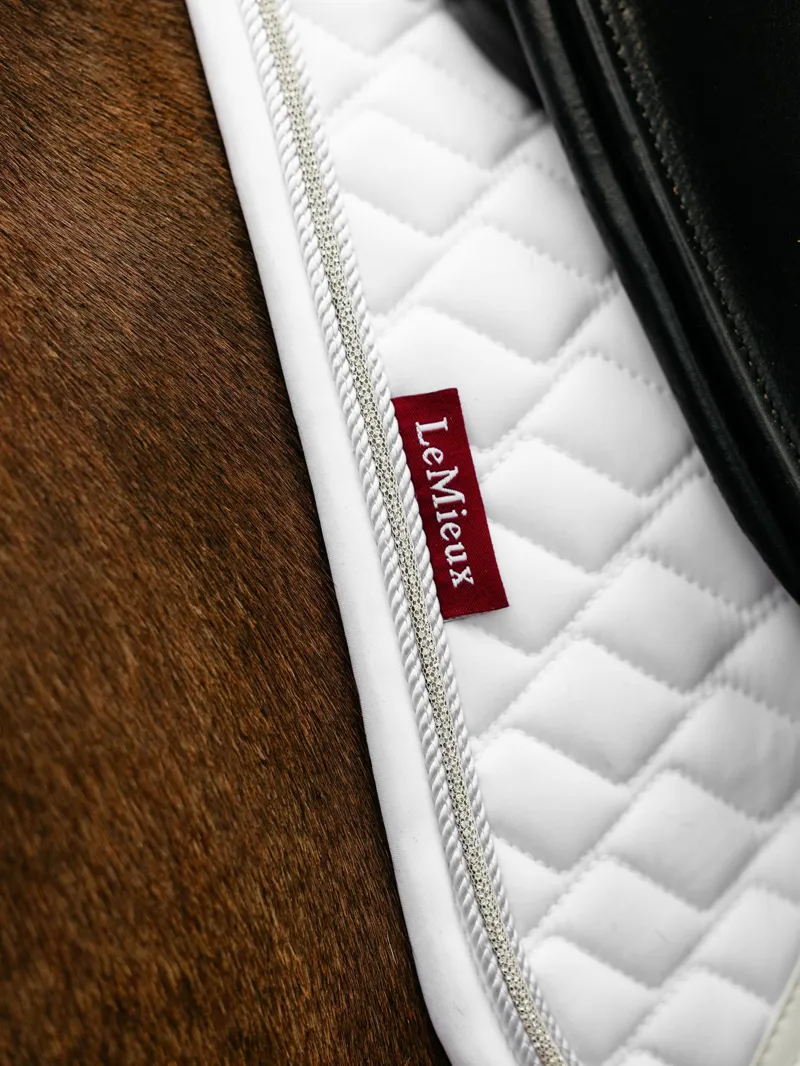 LeMieux Brilliance Dressage Square White-4