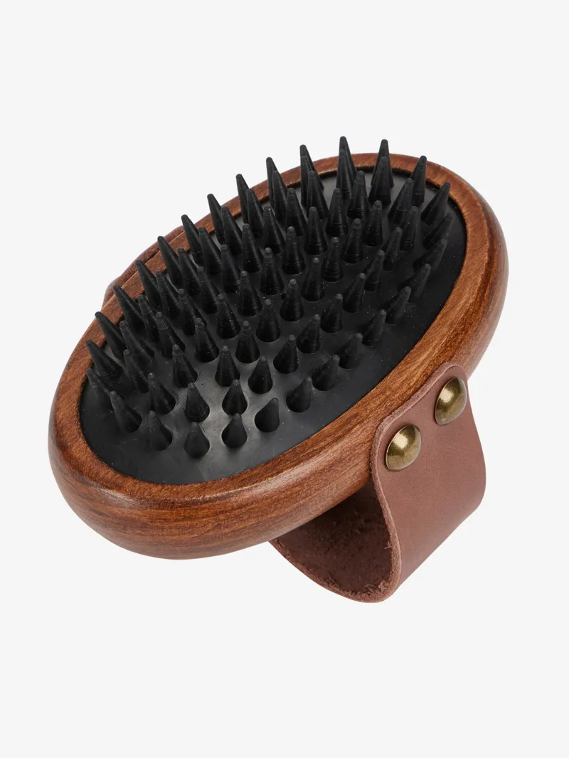 LeMieux Artisan Massage Brush Brown-1