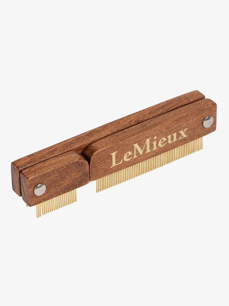  LeMieux Artisan Quarter Mark Comb in Brown
