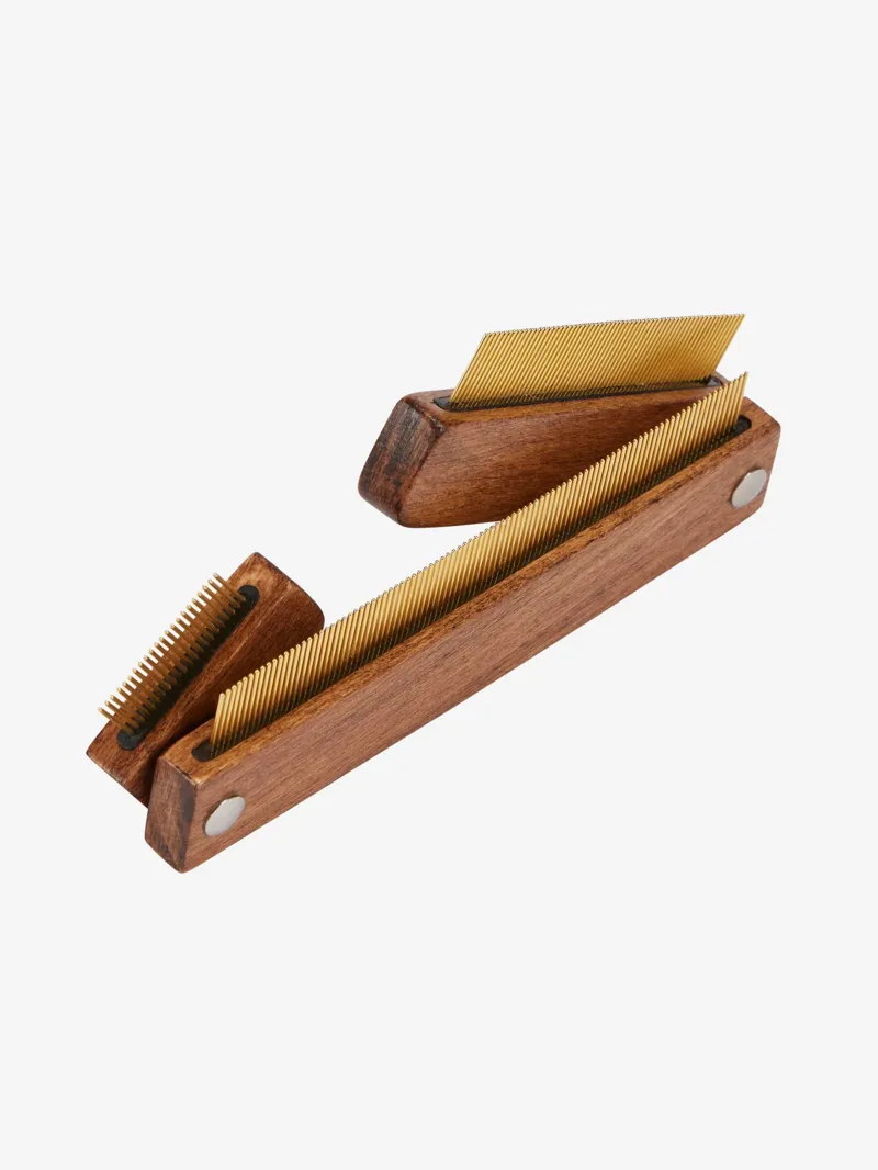  LeMieux Artisan Quarter Mark Comb in Brown-1