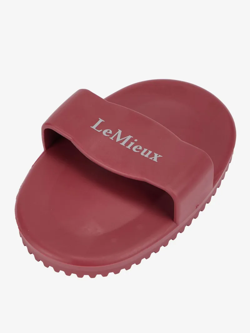LeMieux Rubber Curry Comb in Red