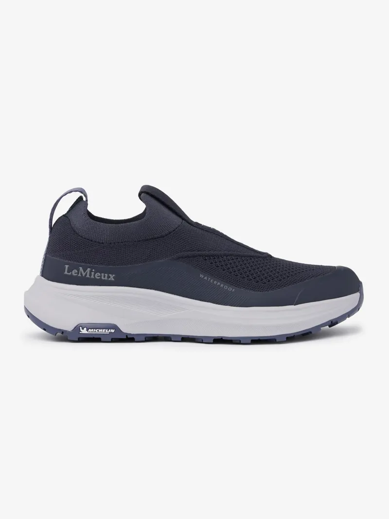 LeMieux Kanta Slip On Waterproof Trainers in Navy