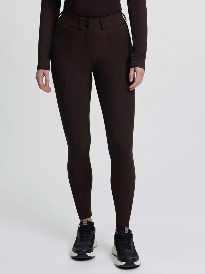 LeMieux Brilliance Knee Grip Breeches in Espresso-1