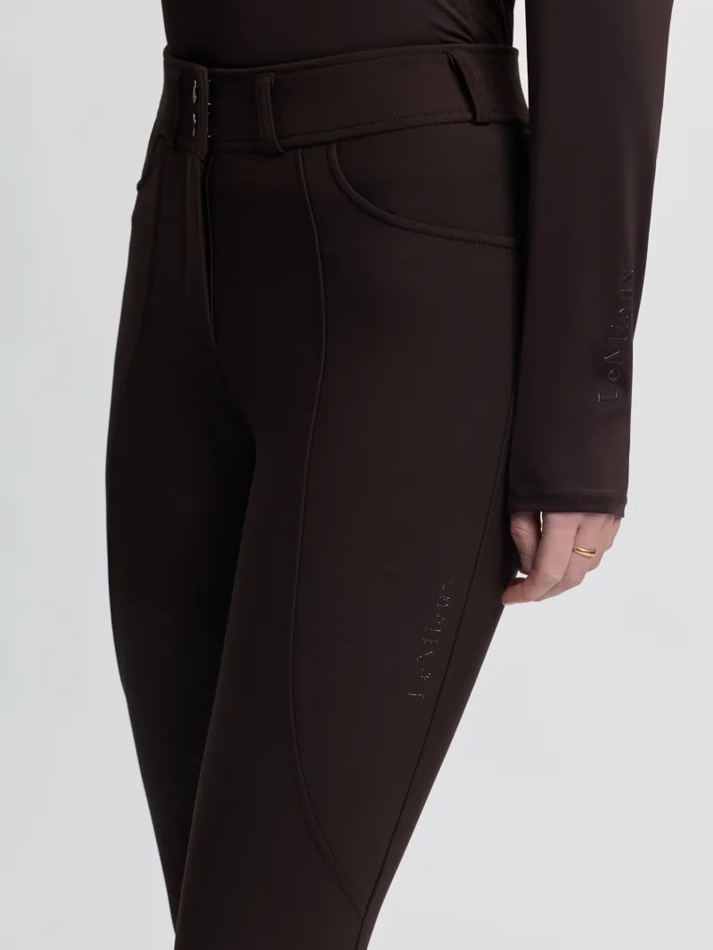 LeMieux Brilliance Knee Grip Breeches in Espresso-3
