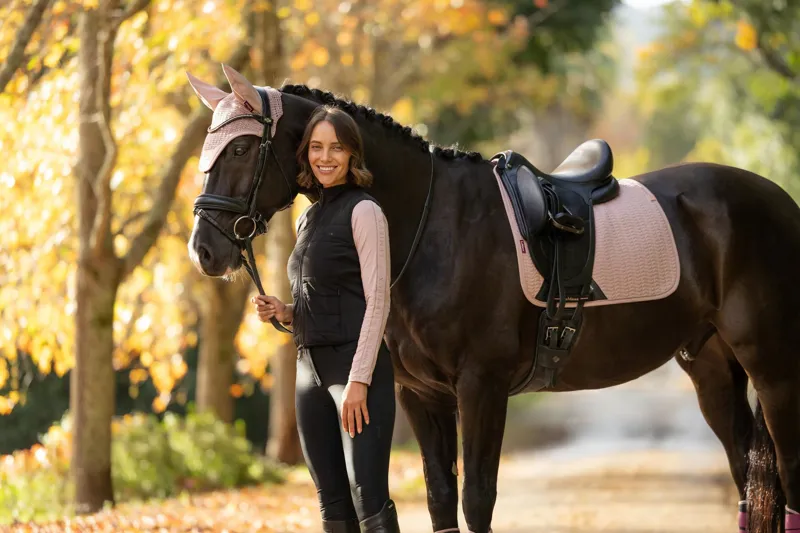 LeMieux Essence Dressage Square in Wild Rose-2
