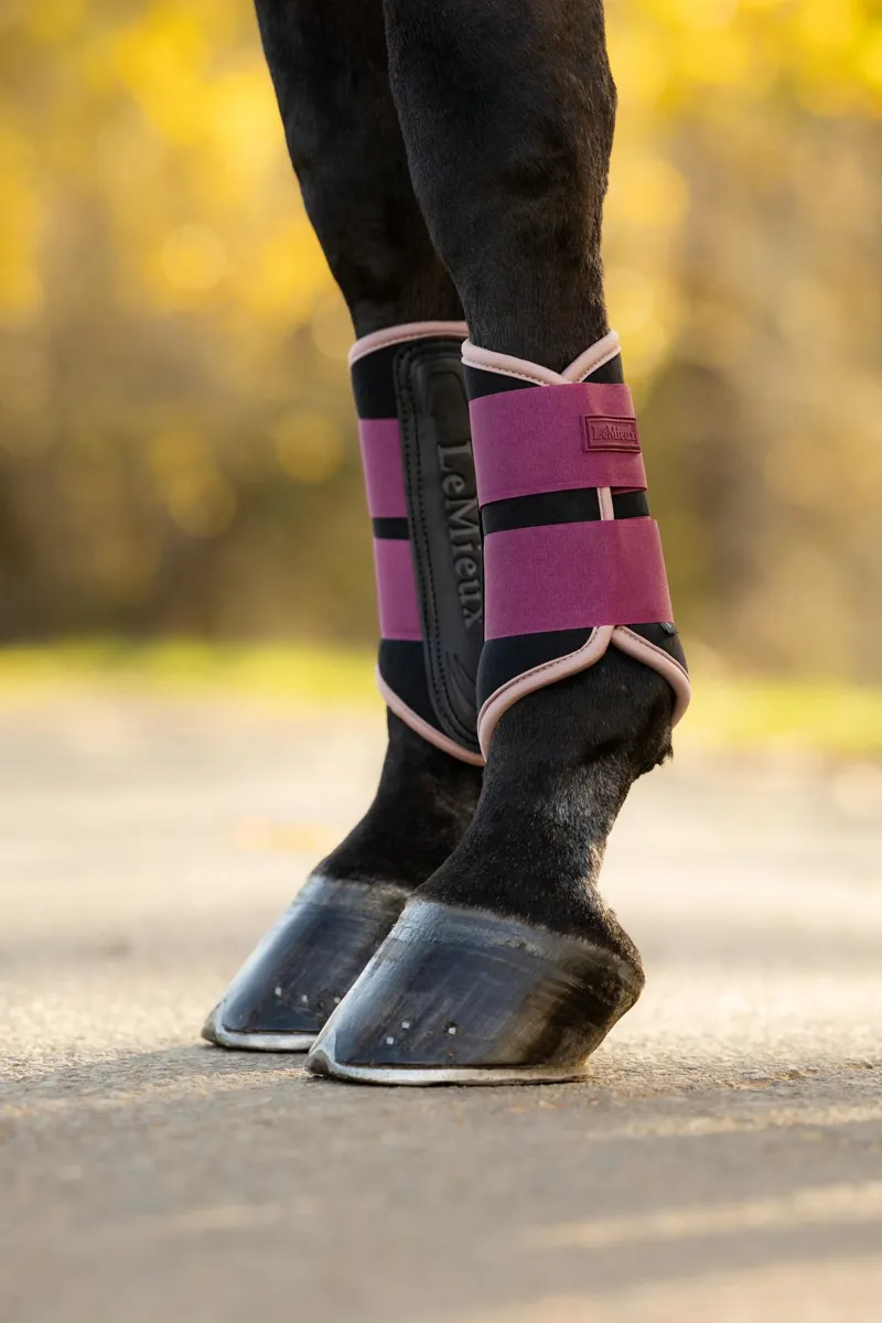 LeMieux Air-Tek Grafter Brushing Boots in Blackberry-4