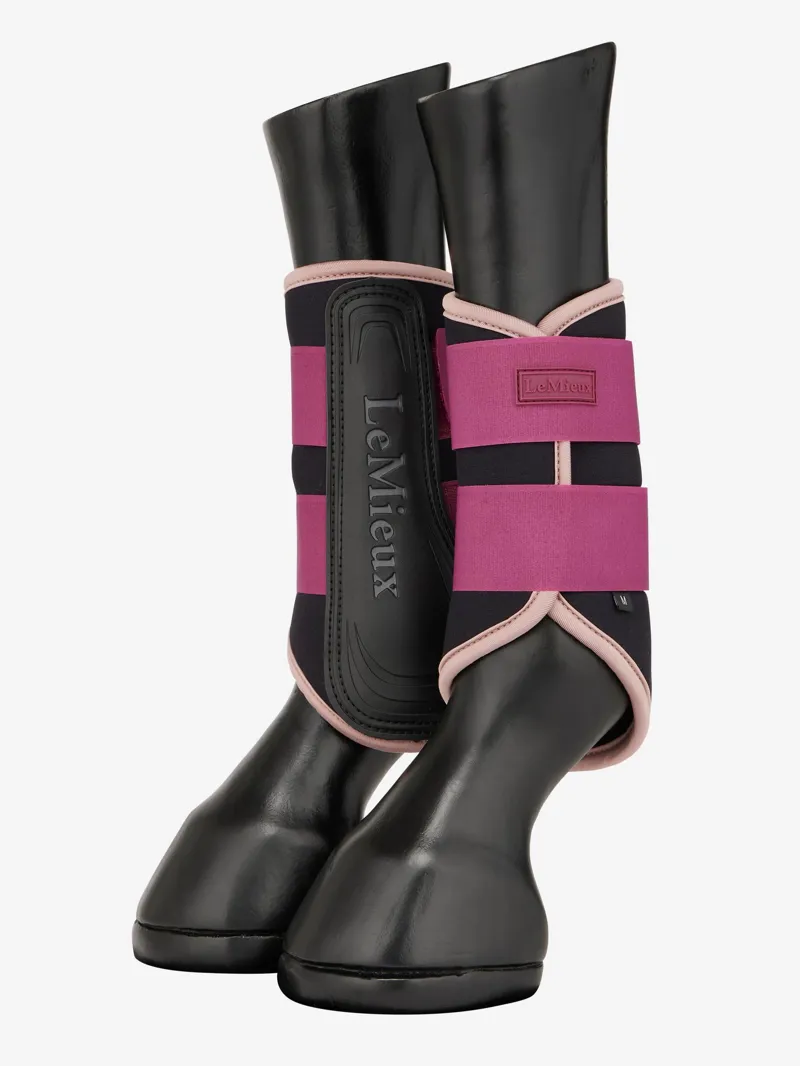 LeMieux Air-Tek Grafter Brushing Boots in Blackberry