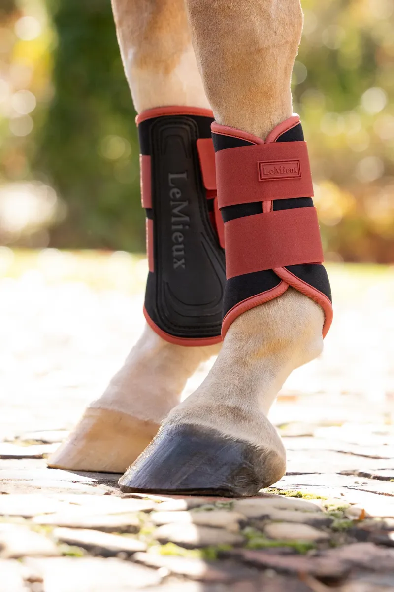 LeMieux Air-Tek Grafter Brushing Boots in Russet-3