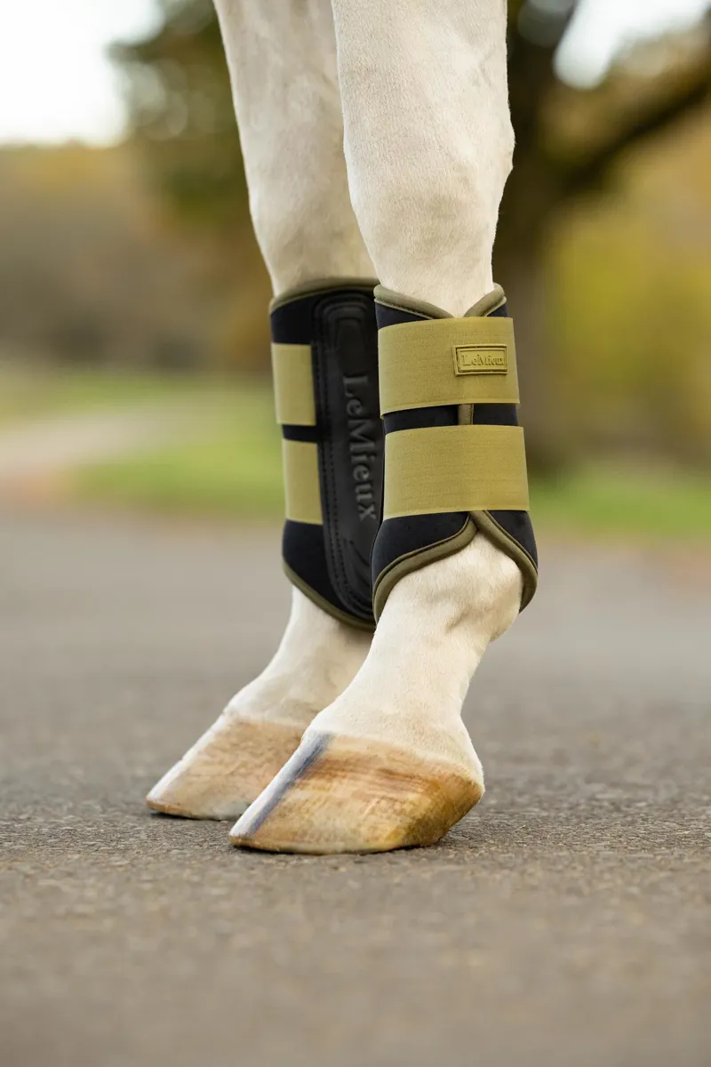 LeMieux Air-Tek Grafter Brushing Boots in Gooseberry-3