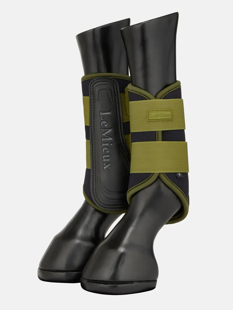 LeMieux Air-Tek Grafter Brushing Boots in Gooseberry