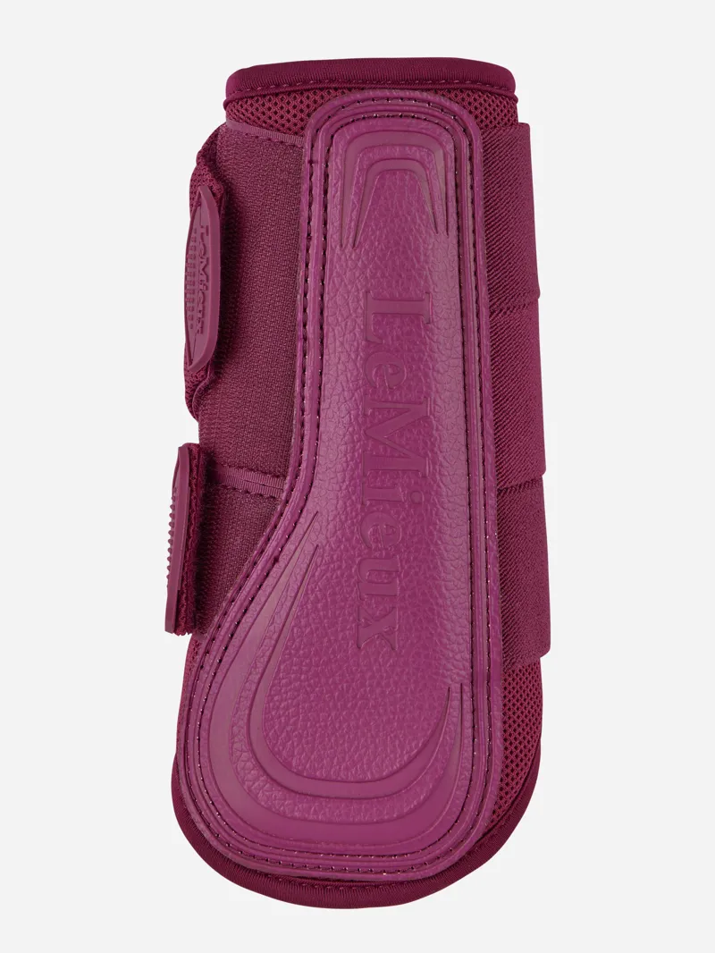 LeMieux Arika Mesh Brushing Boots in Blackberry-2