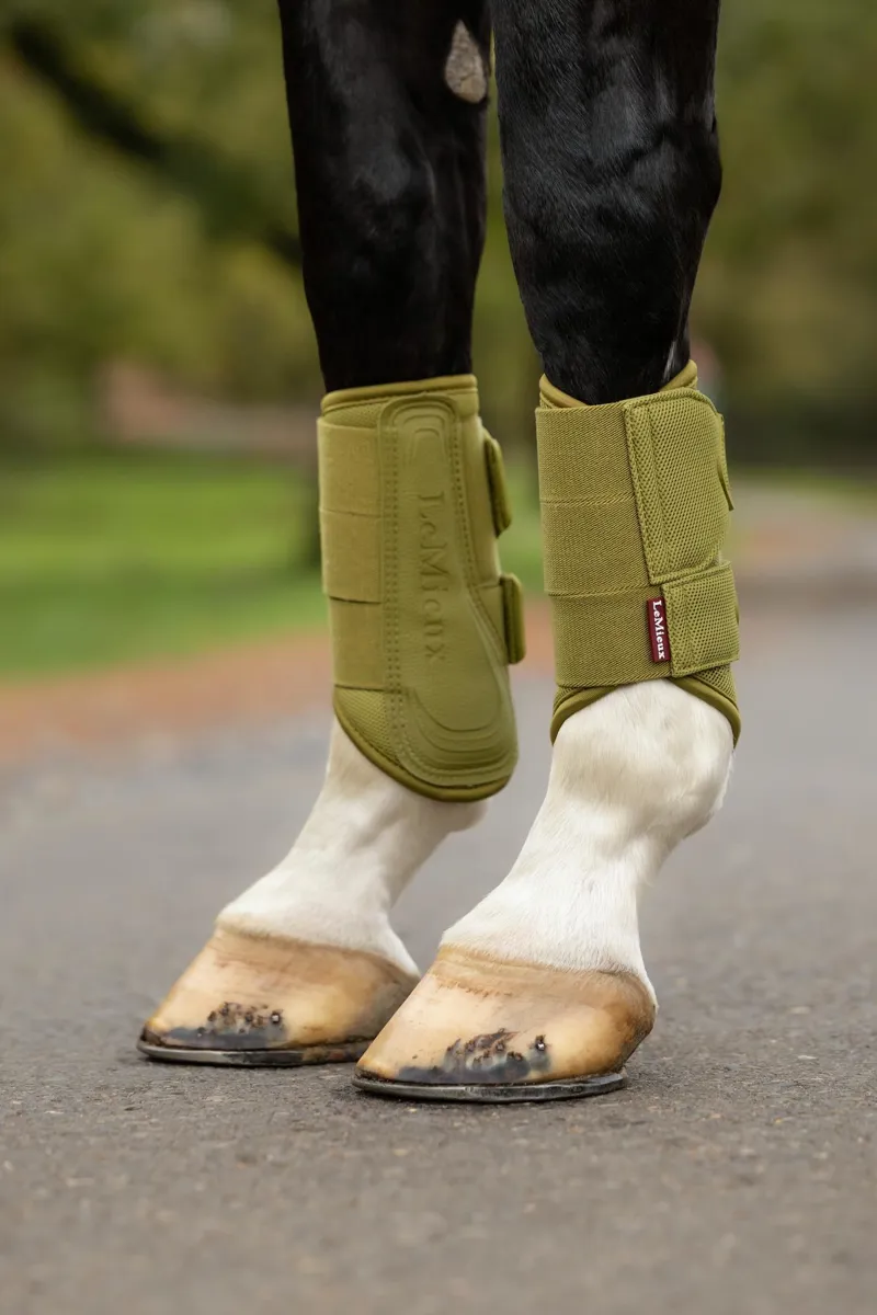  LeMieux Arika Mesh Brushing Boots in Gooseberry-3