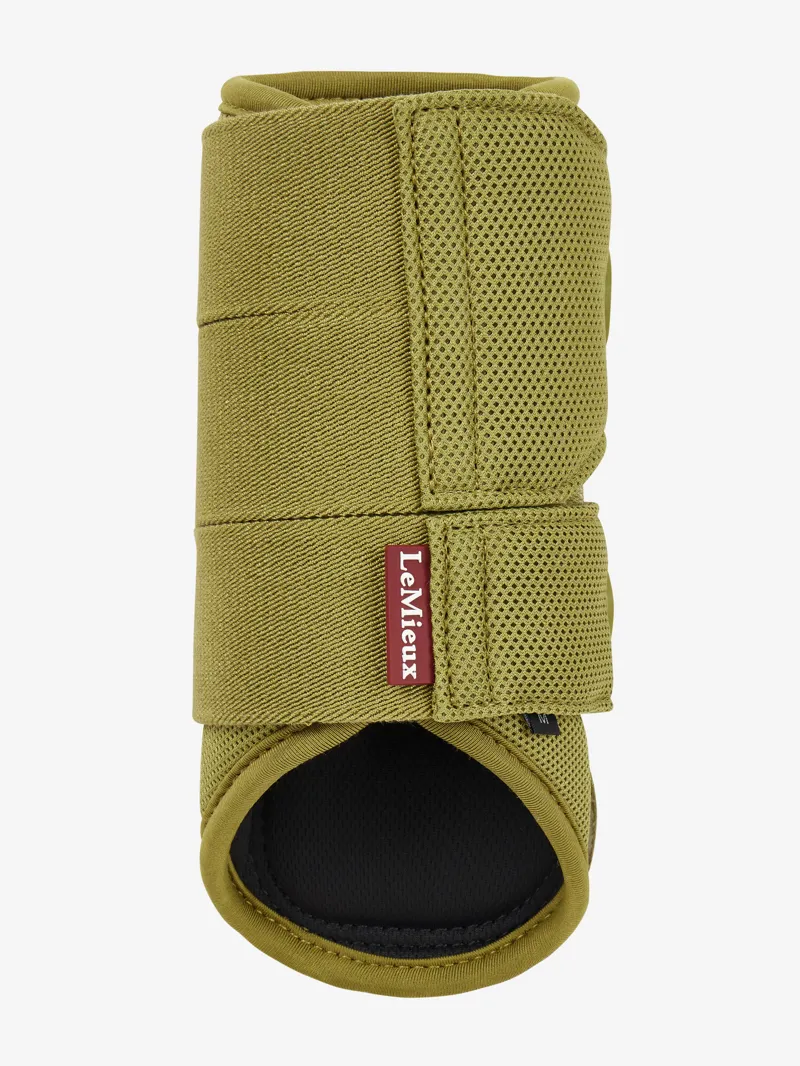  LeMieux Arika Mesh Brushing Boots in Gooseberry-1