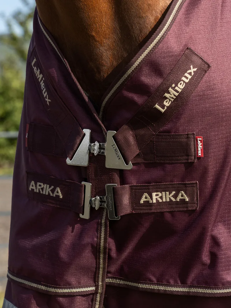 LeMieux Arika Ripstop 100g Turnout Rug in Bramble-1
