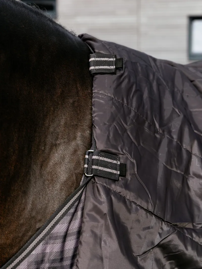 LeMieux Arika Heritage Check Turnout Rug 100g Cocoa-2
