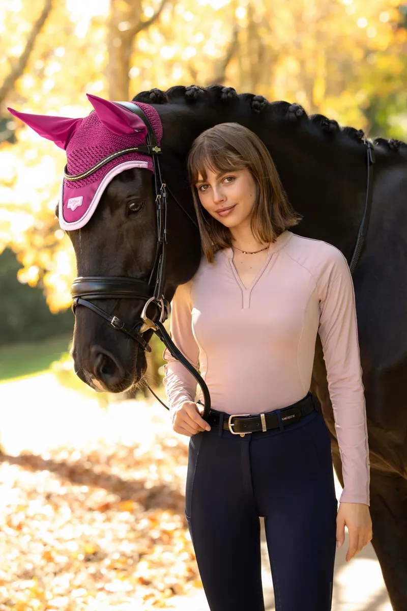 LeMieux Lisa Mesh Base Layer in Wild Rose-5