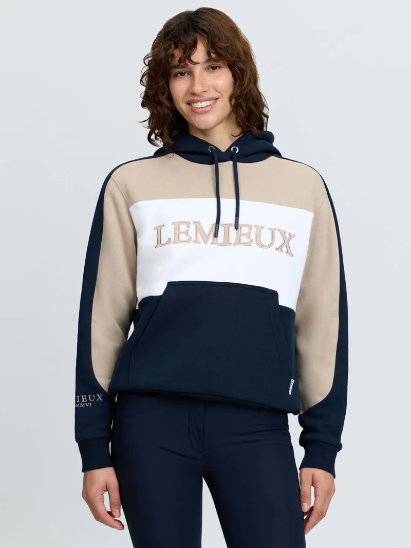 LeMieux Kadie Colour Block Hoodie in Navy-1