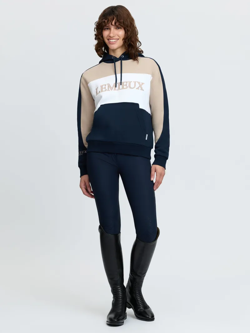 LeMieux Kadie Colour Block Hoodie in Navy-4