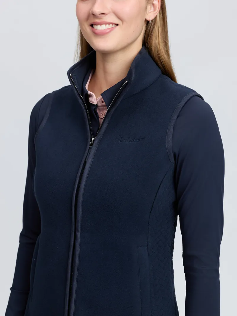 LeMieux Frankie Fleece Gilet in Navy-4