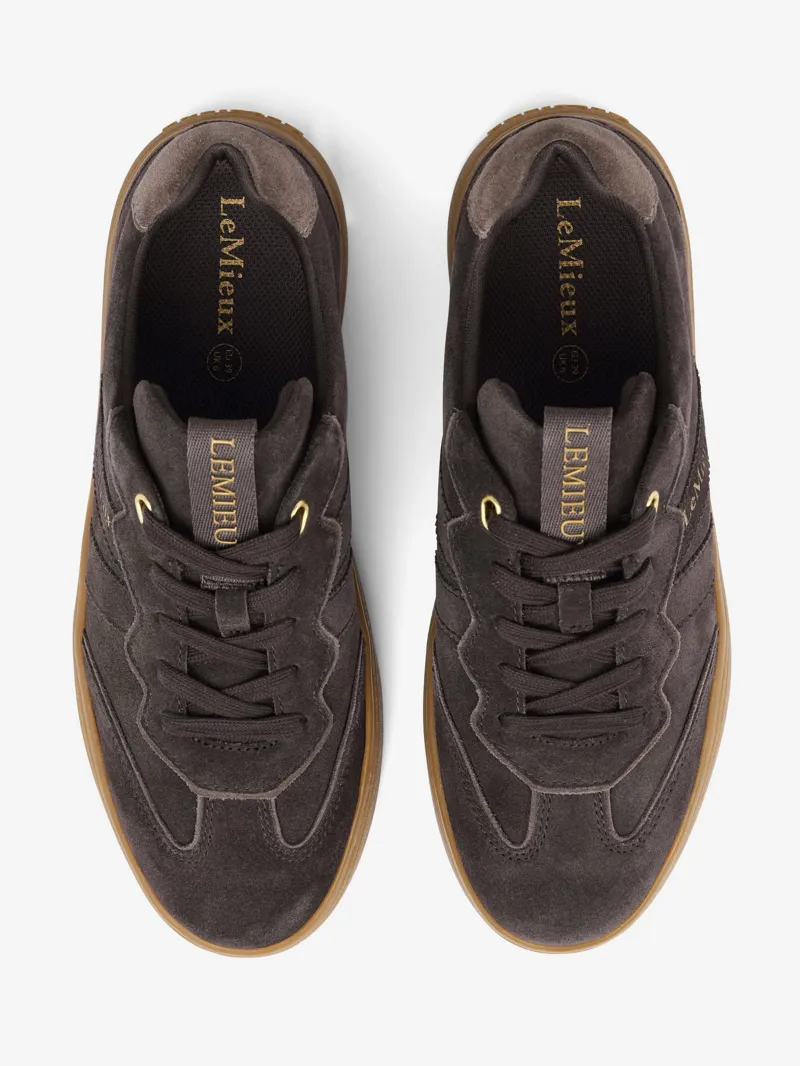 LeMieux Stockbridge Suede Lifestyle Trainers Cocoa-4