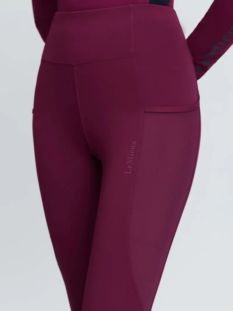 LeMieux Naomi Pull On Breeches in Blackberry-3