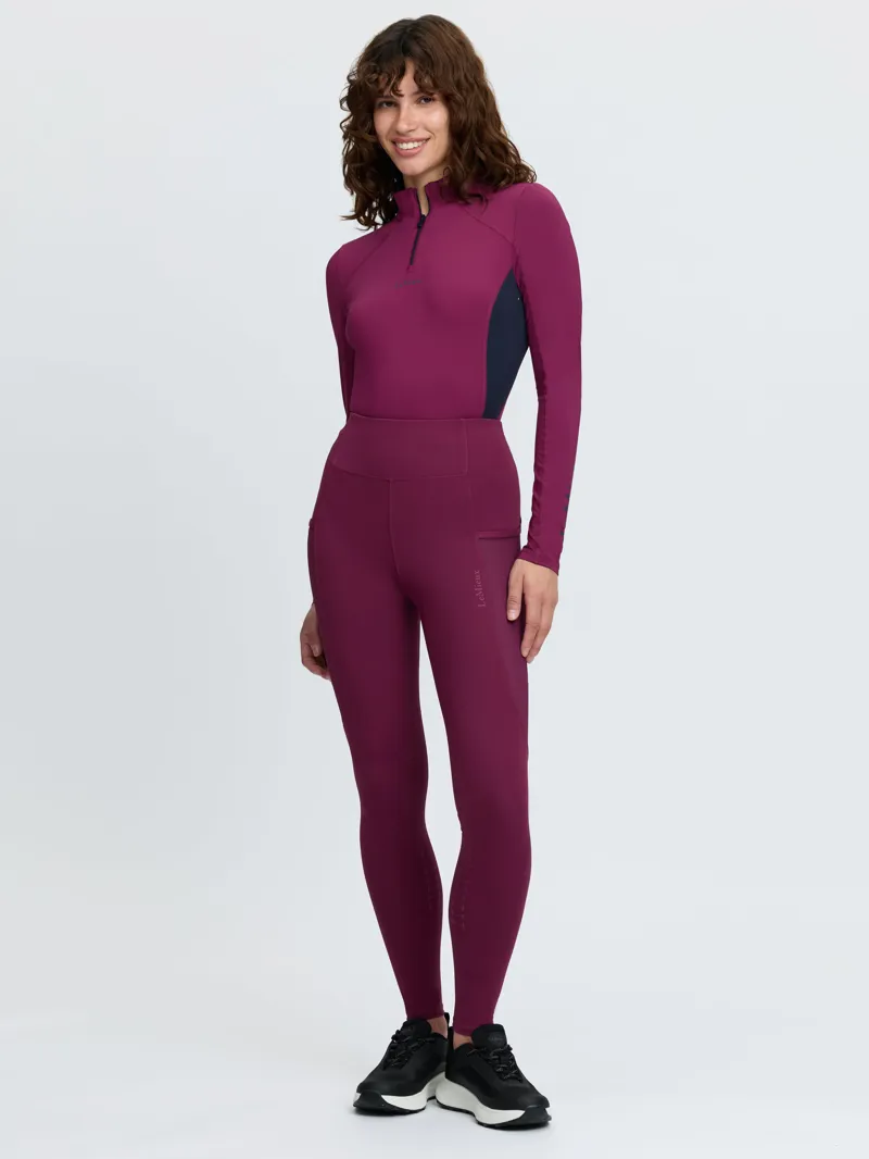 LeMieux Naomi Pull On Breeches in Blackberry-5
