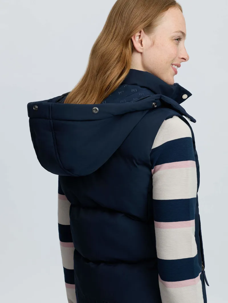 LeMieux Margot Hooded Gilet in Navy-2