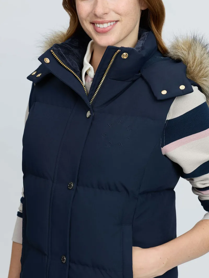 LeMieux Margot Hooded Gilet in Navy-3