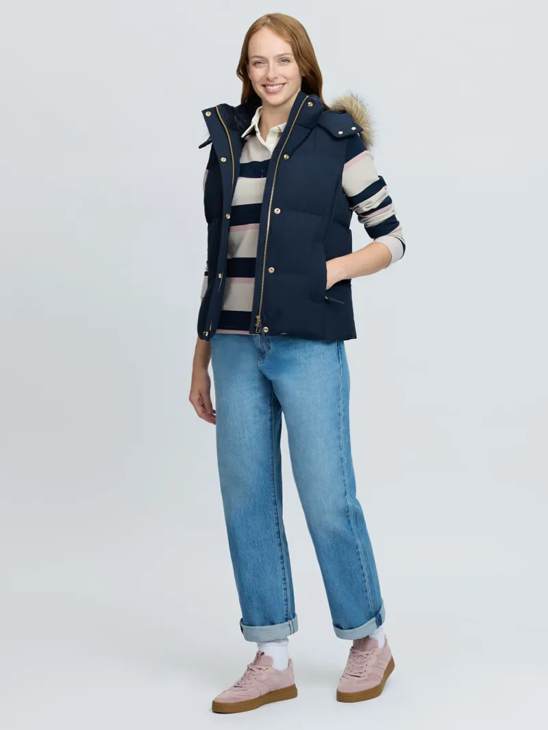 LeMieux Margot Hooded Gilet in Navy-4