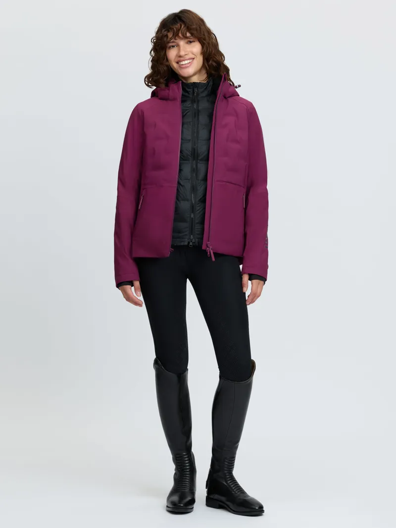 LeMieux Brooke 3 in 1 Waterproof Hybrid Jacket Blackberry-8