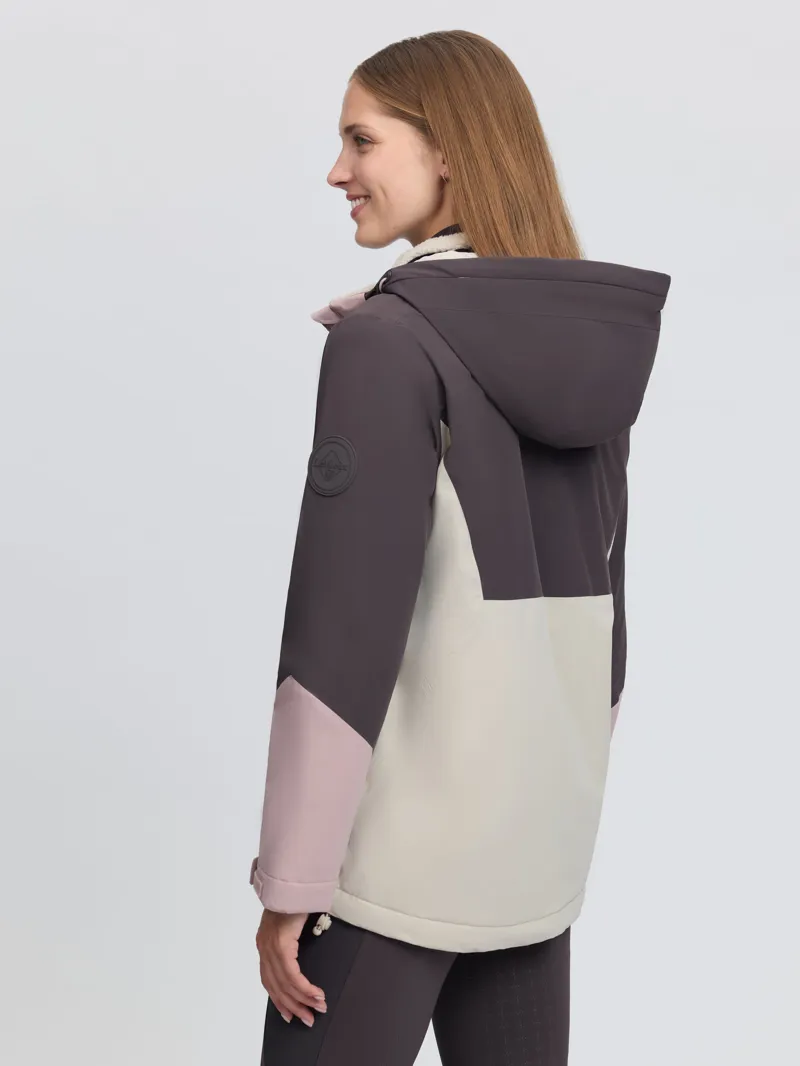 LeMieux Phoebe Half Zip Waterproof Anorak in Wild Rose-2