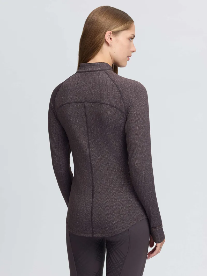 LeMieux Heritage Herringbone Base Layer Cocoa-2