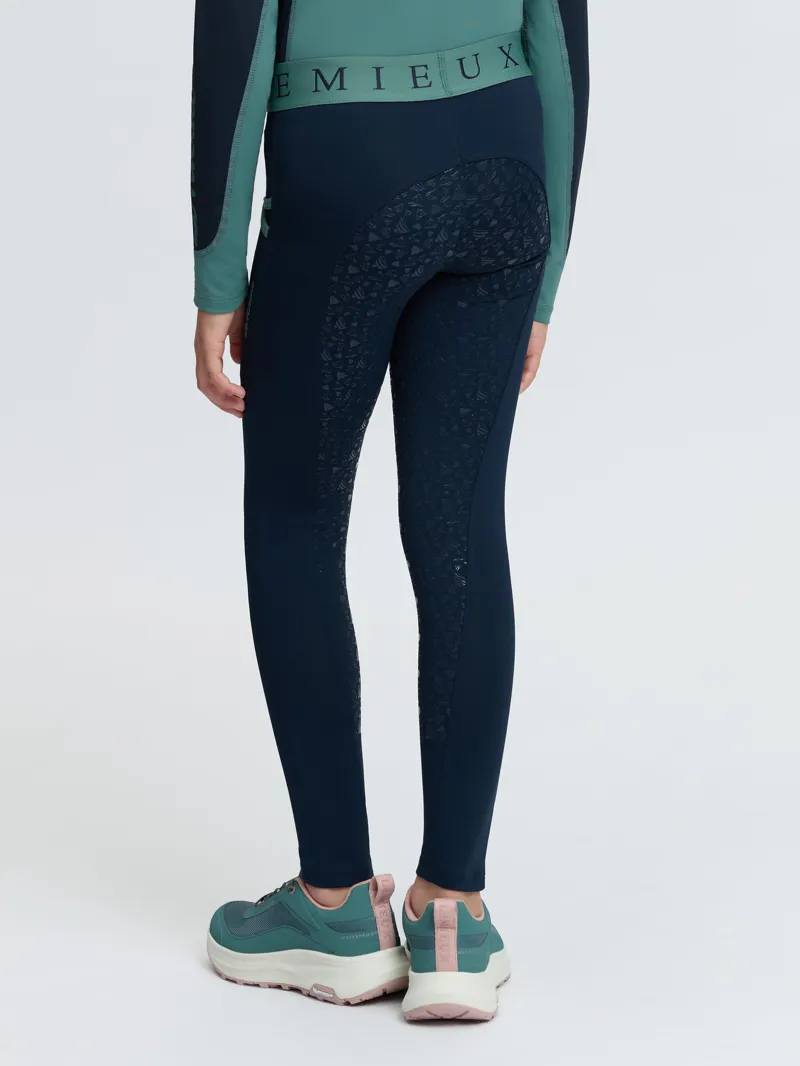  LeMieux Mini Pull On Breeches in Navy and Aloe-2