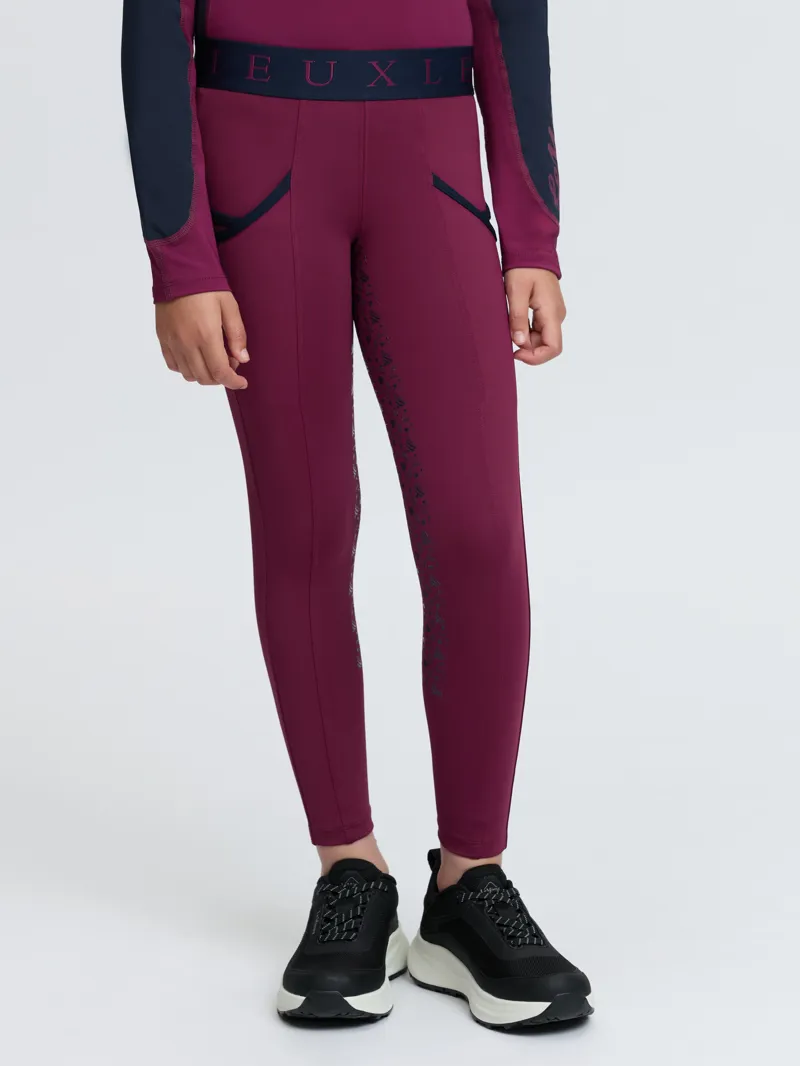  LeMieux Mini Pull On Breeches in Blackberry-1