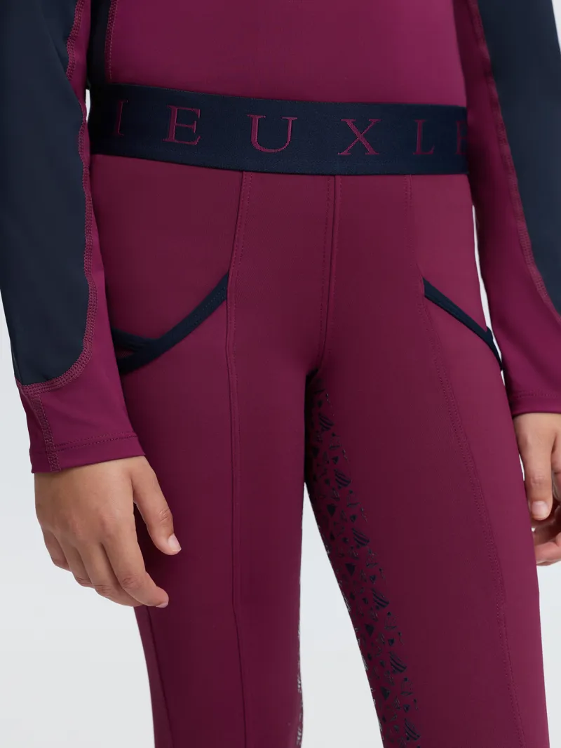  LeMieux Mini Pull On Breeches in Blackberry-4