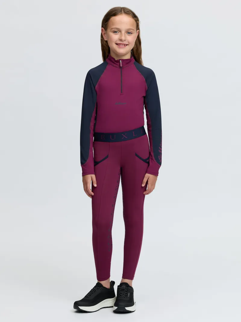  LeMieux Mini Pull On Breeches in Blackberry-5