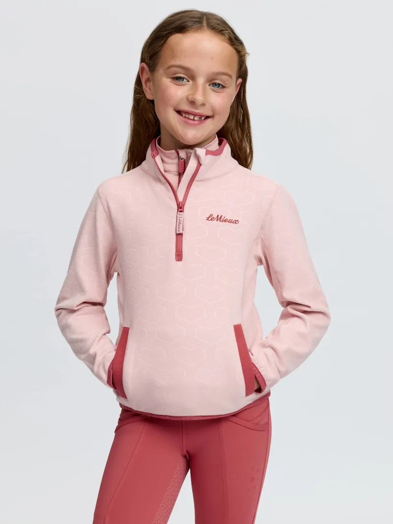 LeMieux Mini Maggie Heart Fleece Petal-1