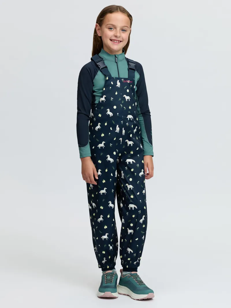 LeMieux Mini Pippin Splash Dungarees Navy-1