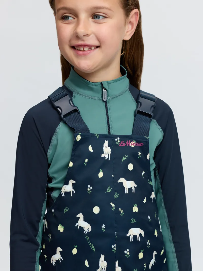 LeMieux Mini Pippin Splash Dungarees Navy-3