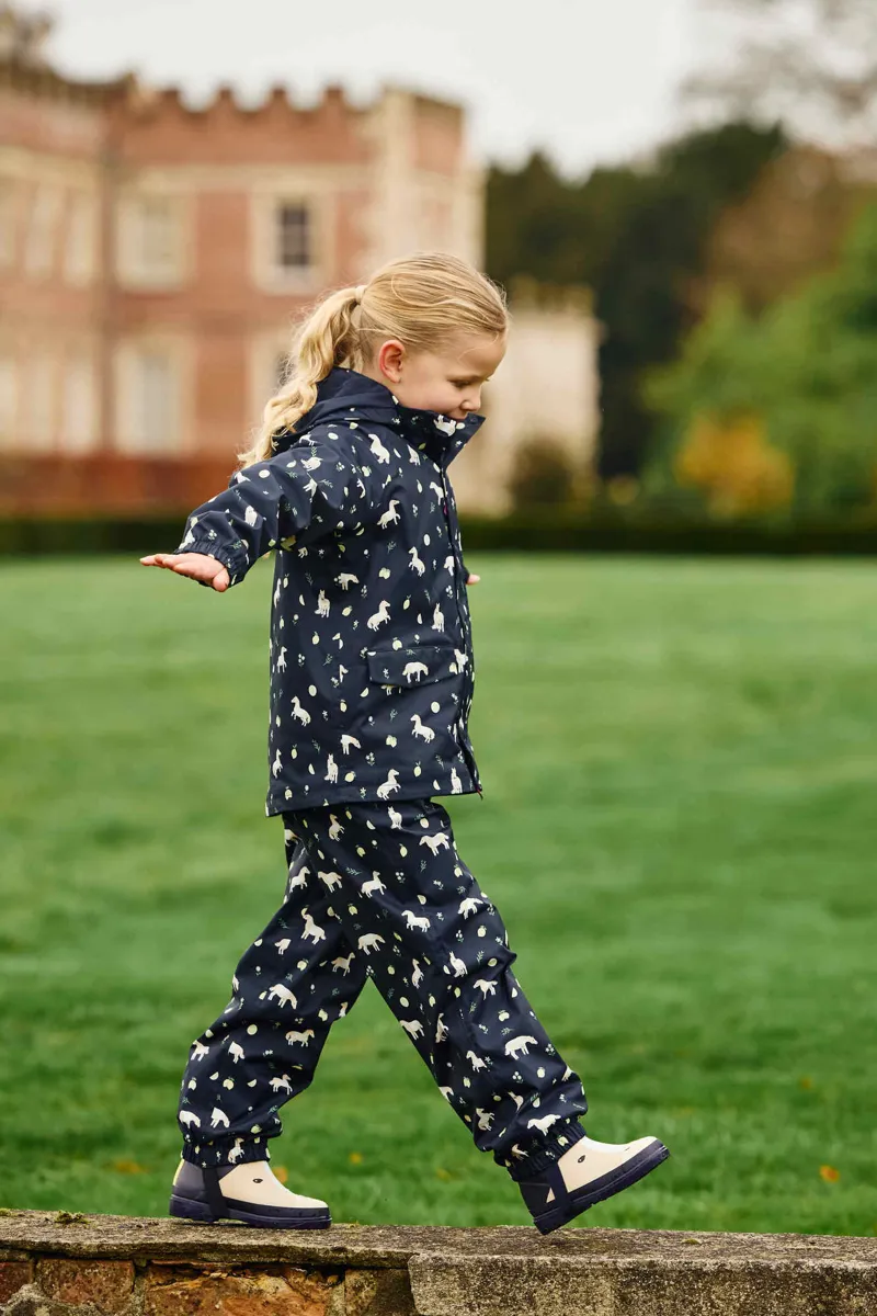 LeMieux Mini Pippin Splash Dungarees Navy-4
