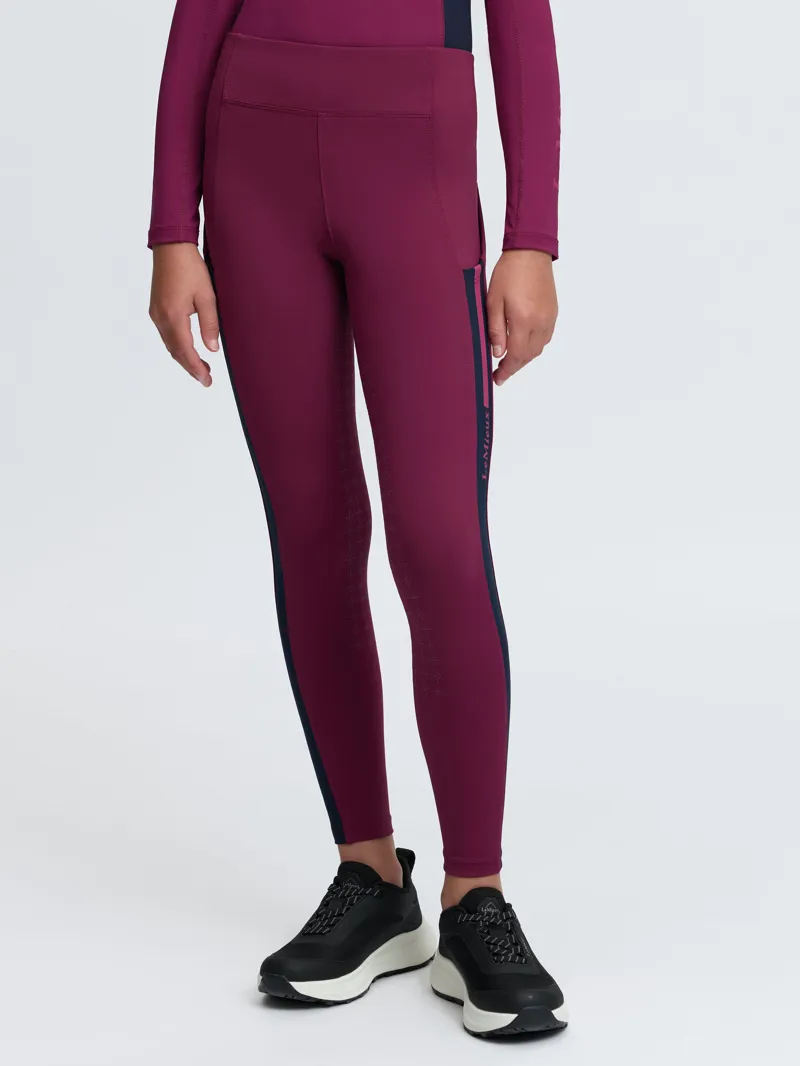  Young Rider Orla Pull On Breeches in Blackberry-2