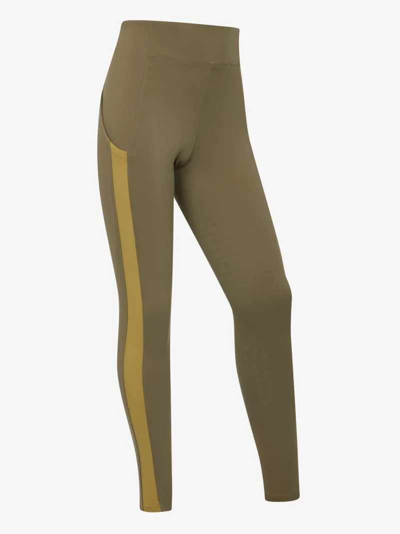 Young Rider Orla Pull On Breeches in Willow Green-1