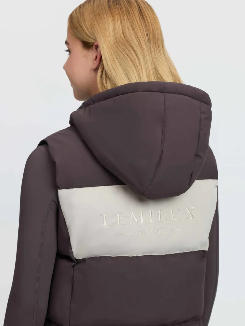 LeMieux Young Rider Joey Hooded Gilet Cocoa-4