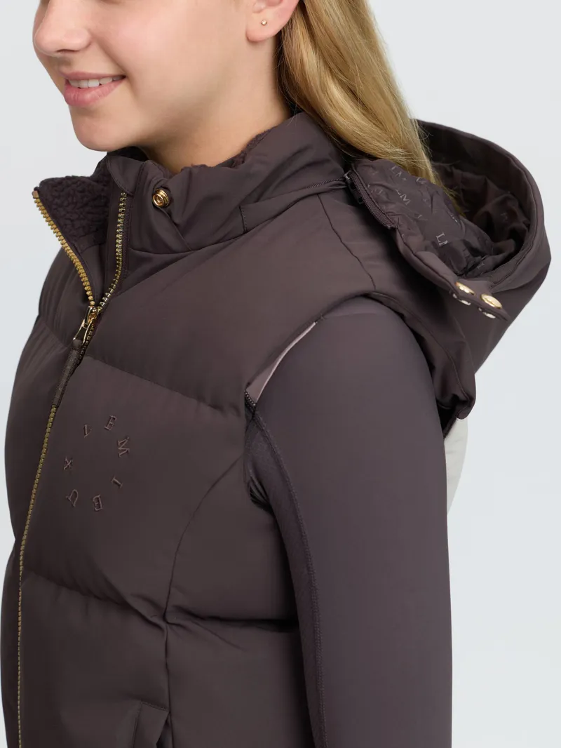 LeMieux Young Rider Joey Hooded Gilet Cocoa-5
