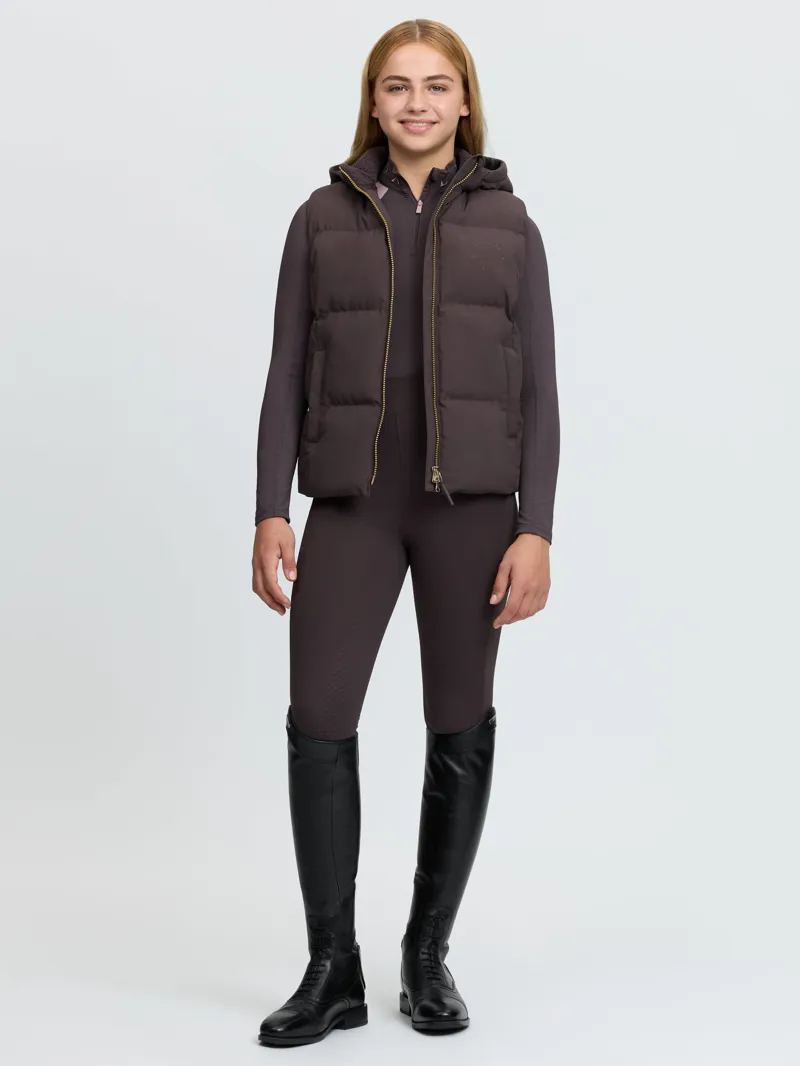 LeMieux Young Rider Joey Hooded Gilet Cocoa-7